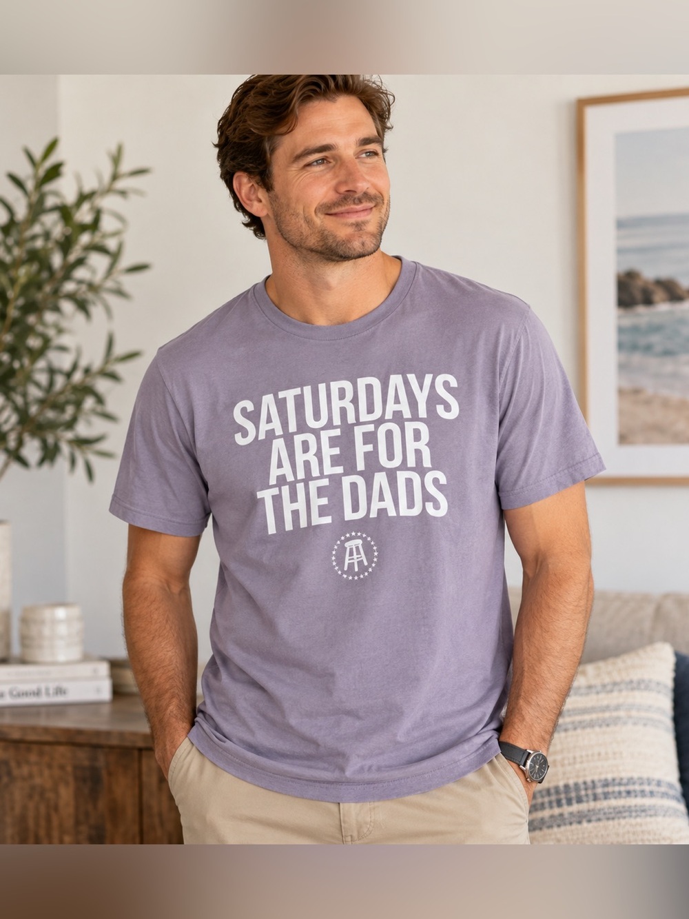 Saturday Are For The Dads Barstool Sports Bella Canvas T-Shirt Size L